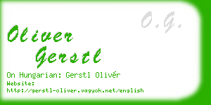 oliver gerstl business card
